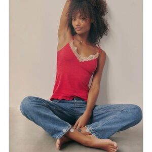 Free People Oh My Darling red tank